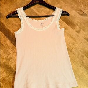 Brandy Melville Cream Lace Tank Top